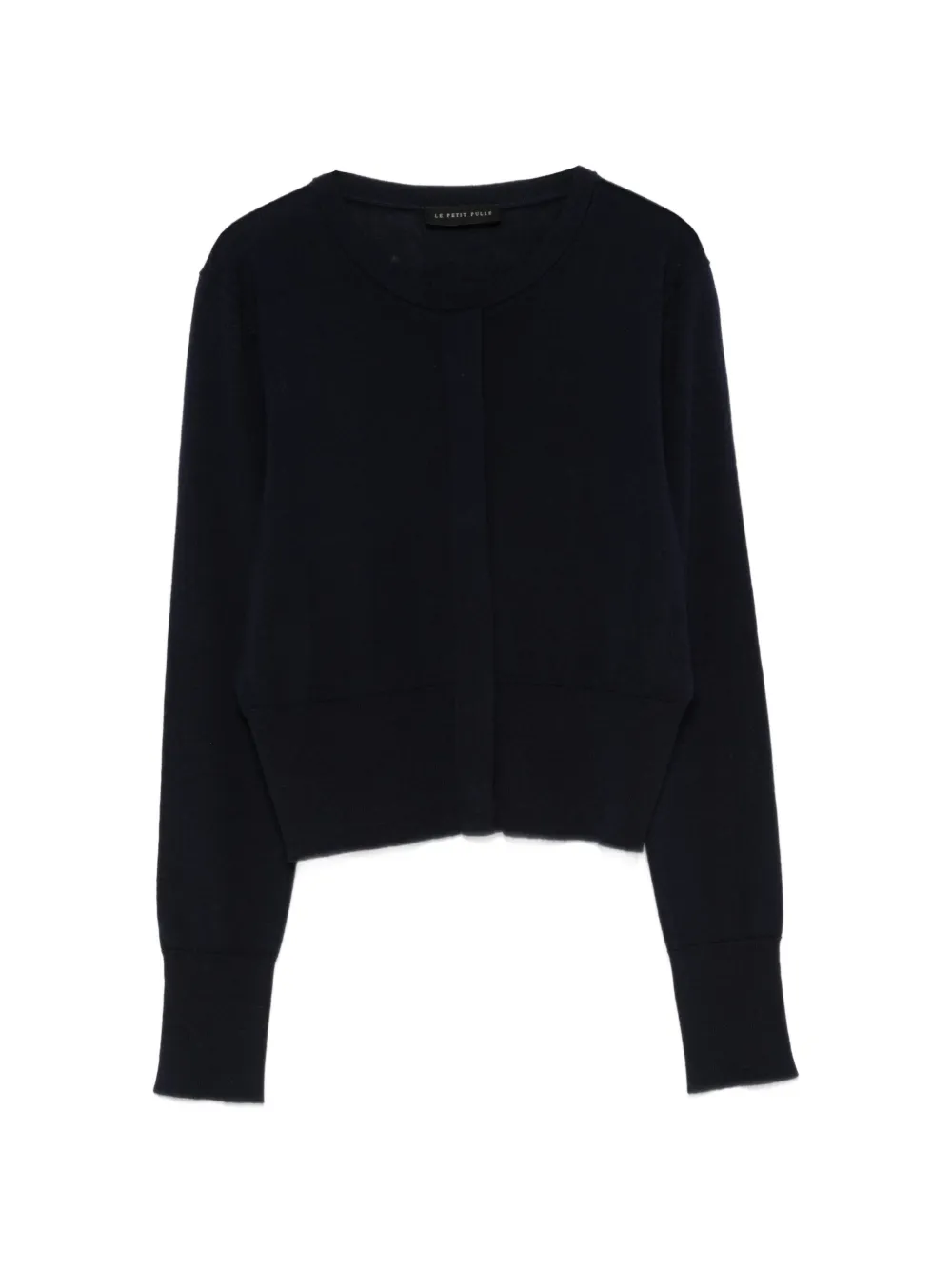 Le Petit Pulle Cardigan crop con bottoni - Blu