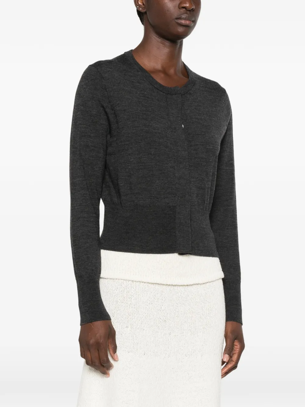 Le Petit Pulle Button-up vest Grijs