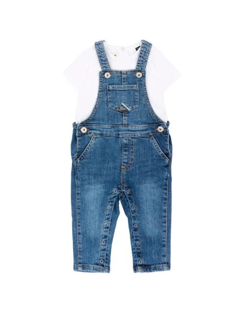 Roy Rogers Kids overol de mezclilla con logo estampado