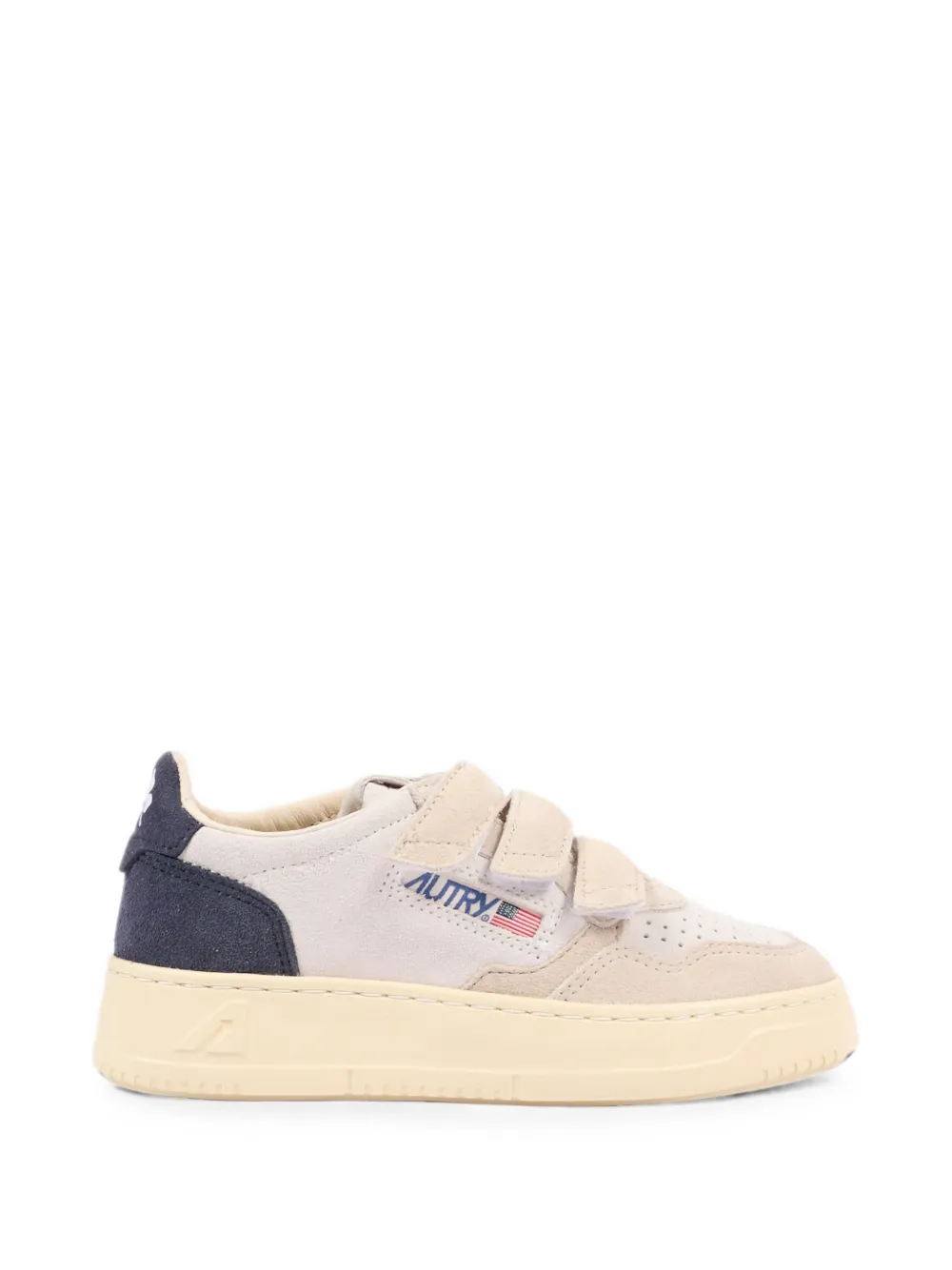 Autry Kids Medalist touch-strap sneakers Beige