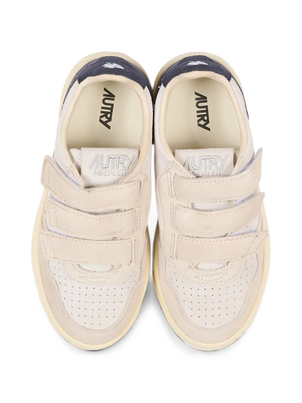 Autry Kids Medalist touch-strap sneakers Beige