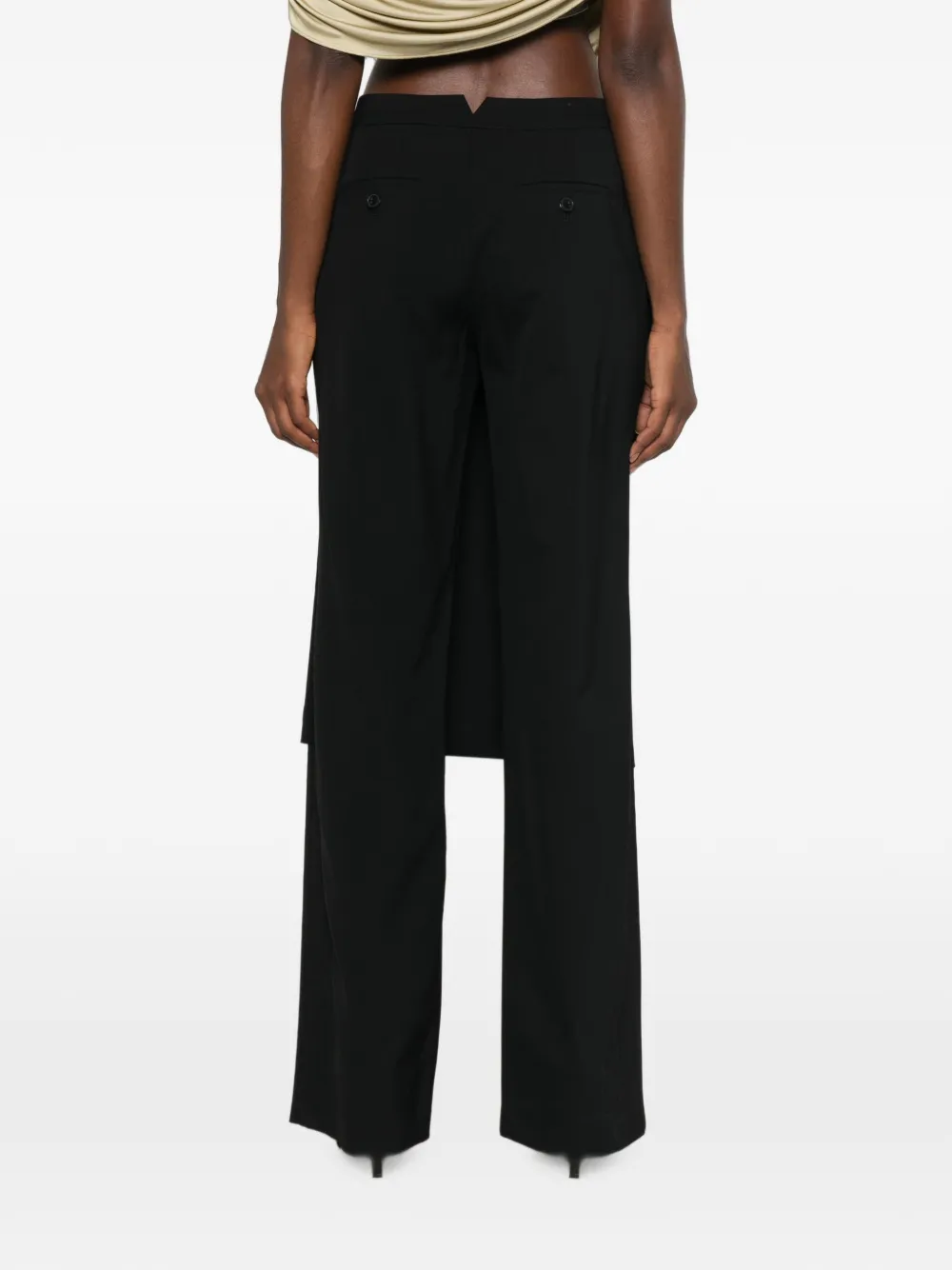 LE SULLY STUDIO Pantalon met gelaagd vlak Zwart