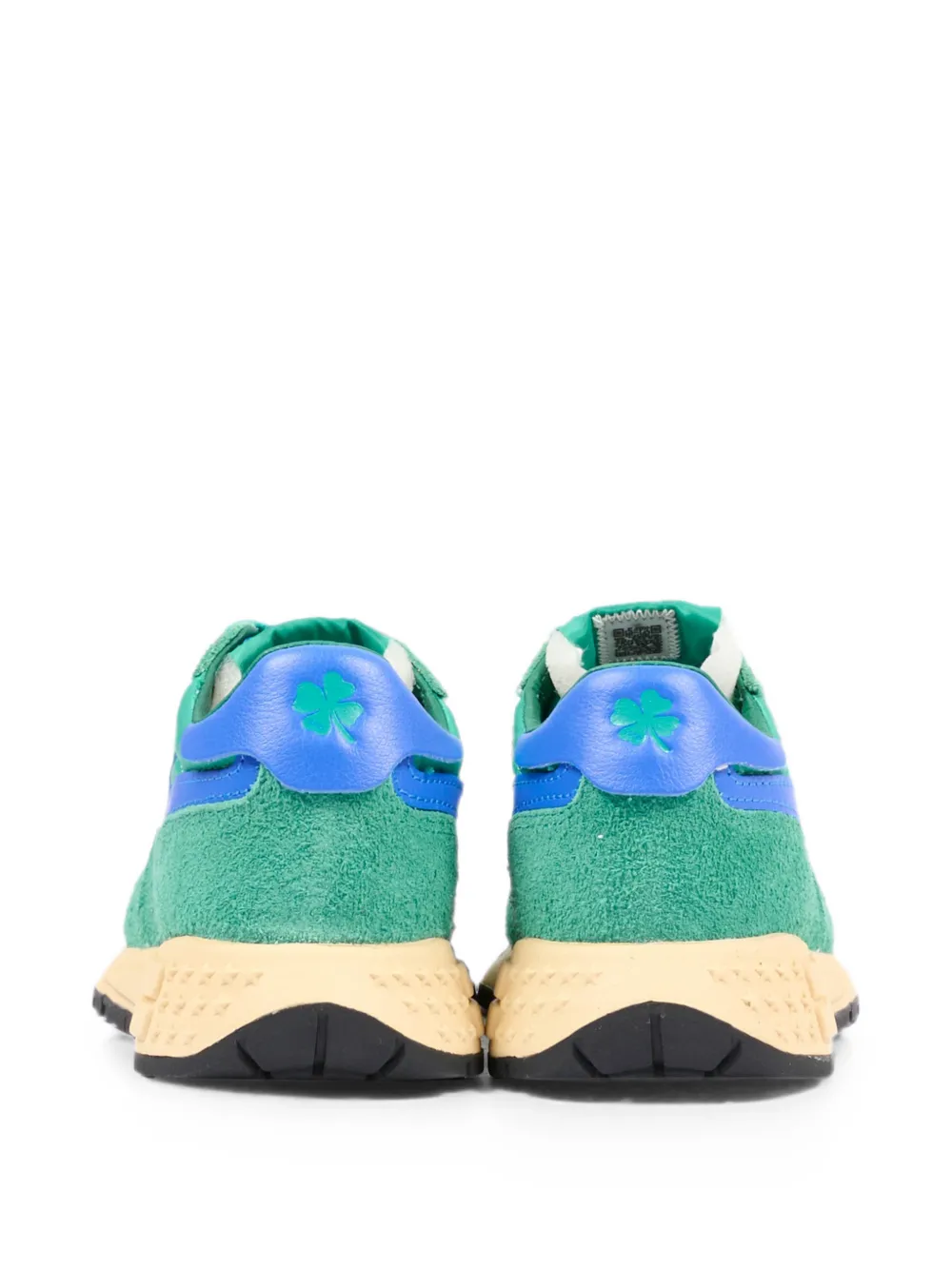 Autry Kids Reelwind suede-panelled mesh-detail sneakers Groen