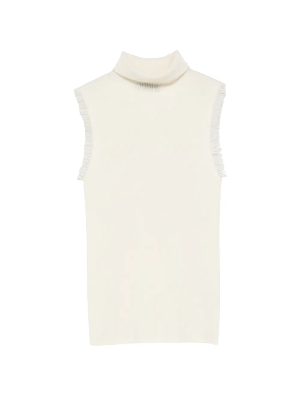Le Petit Pulle fringed sleeveless sweater