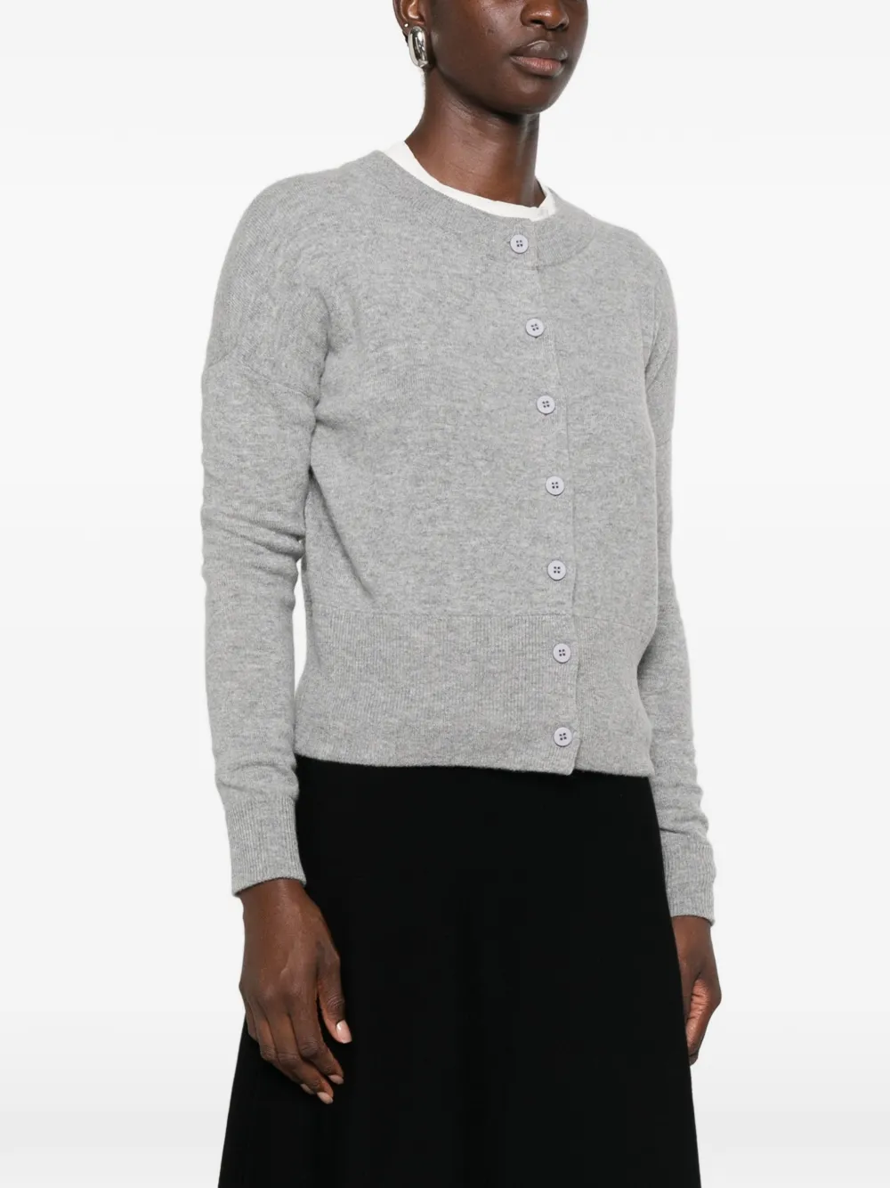 Le Petit Pulle Vest met ronde hals Grijs