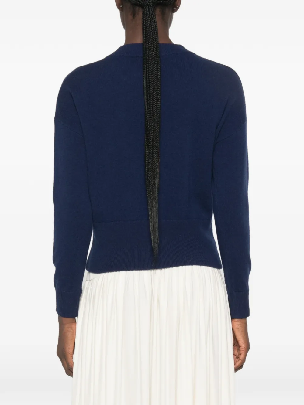 Le Petit Pulle Vest met ronde hals Blauw