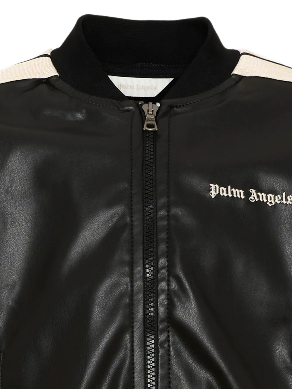 Palm Angels Kids Jack met logoprint en zijstreep Zwart