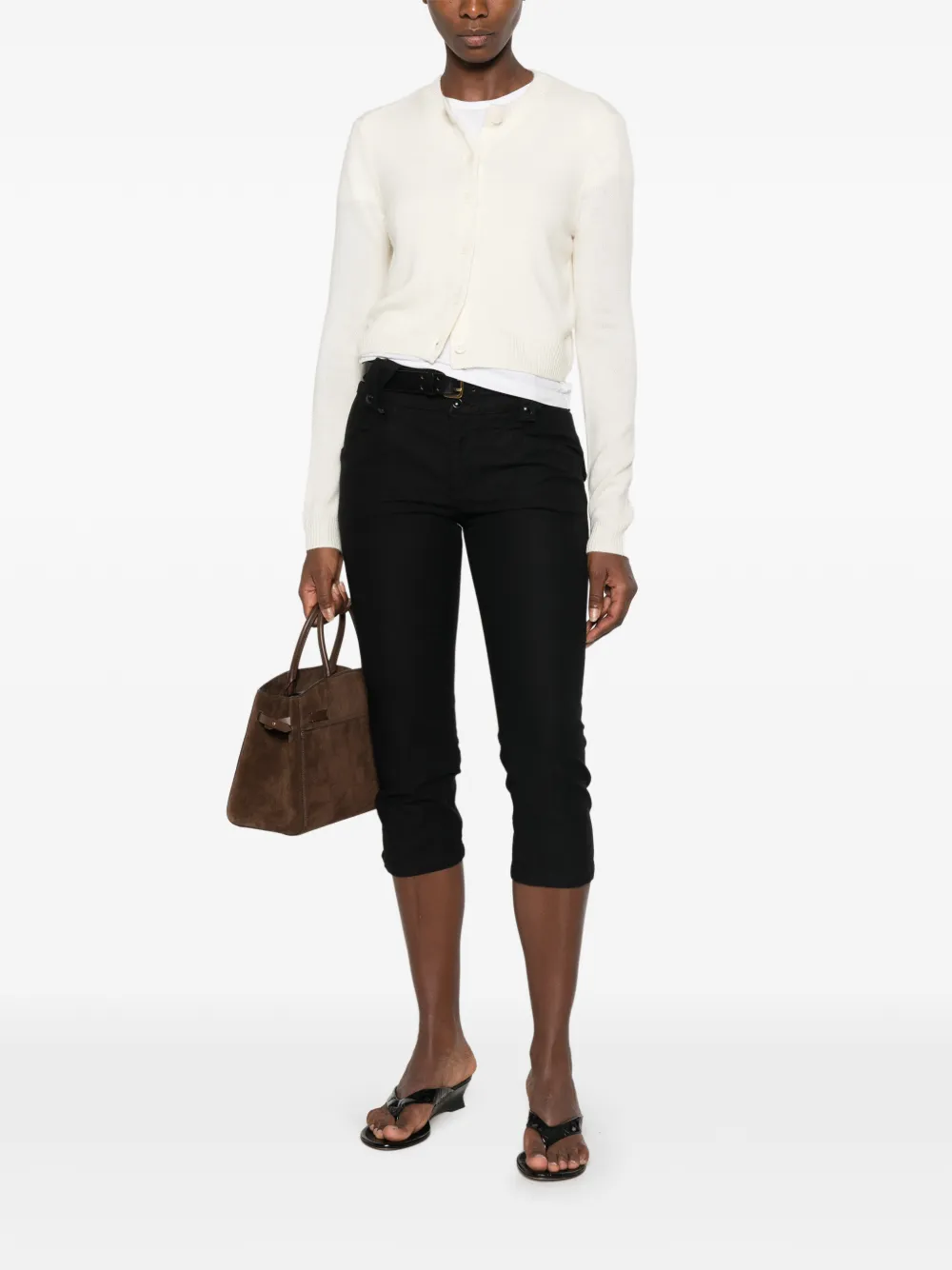 Le Petit Pulle Button-up vest Beige