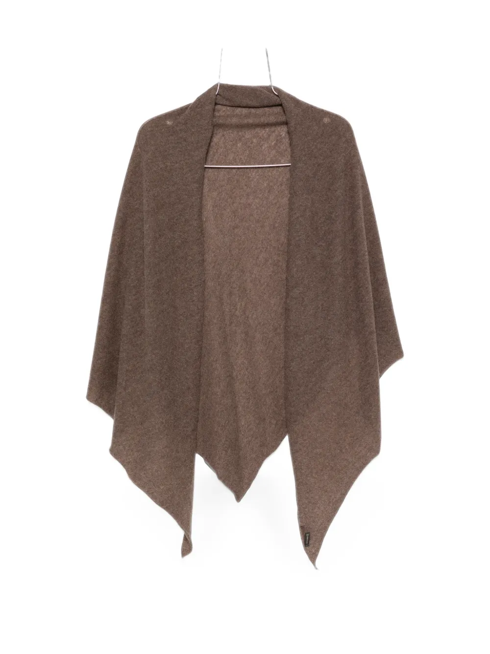 Faliero Sarti fine-knit asymmetric scarf - Braun