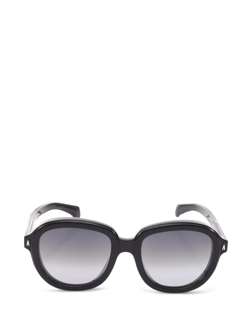 Moncler Vintage lunettes de vue à monture ronde (années 2010) - Noir
