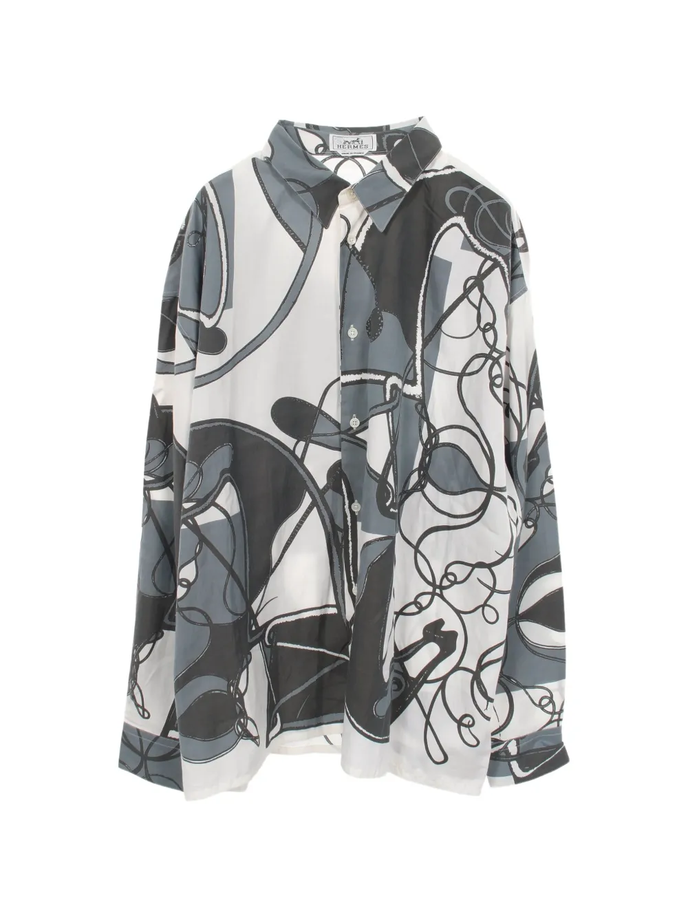 Hermès Pre-Owned 2010s Coup de Fouet Remix long-sleeve shirt - Weiß