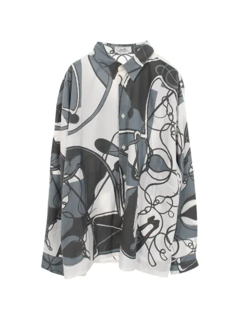 Hermès Pre-Owned 2010s Coup de Fouet Remix long-sleeve shirt
