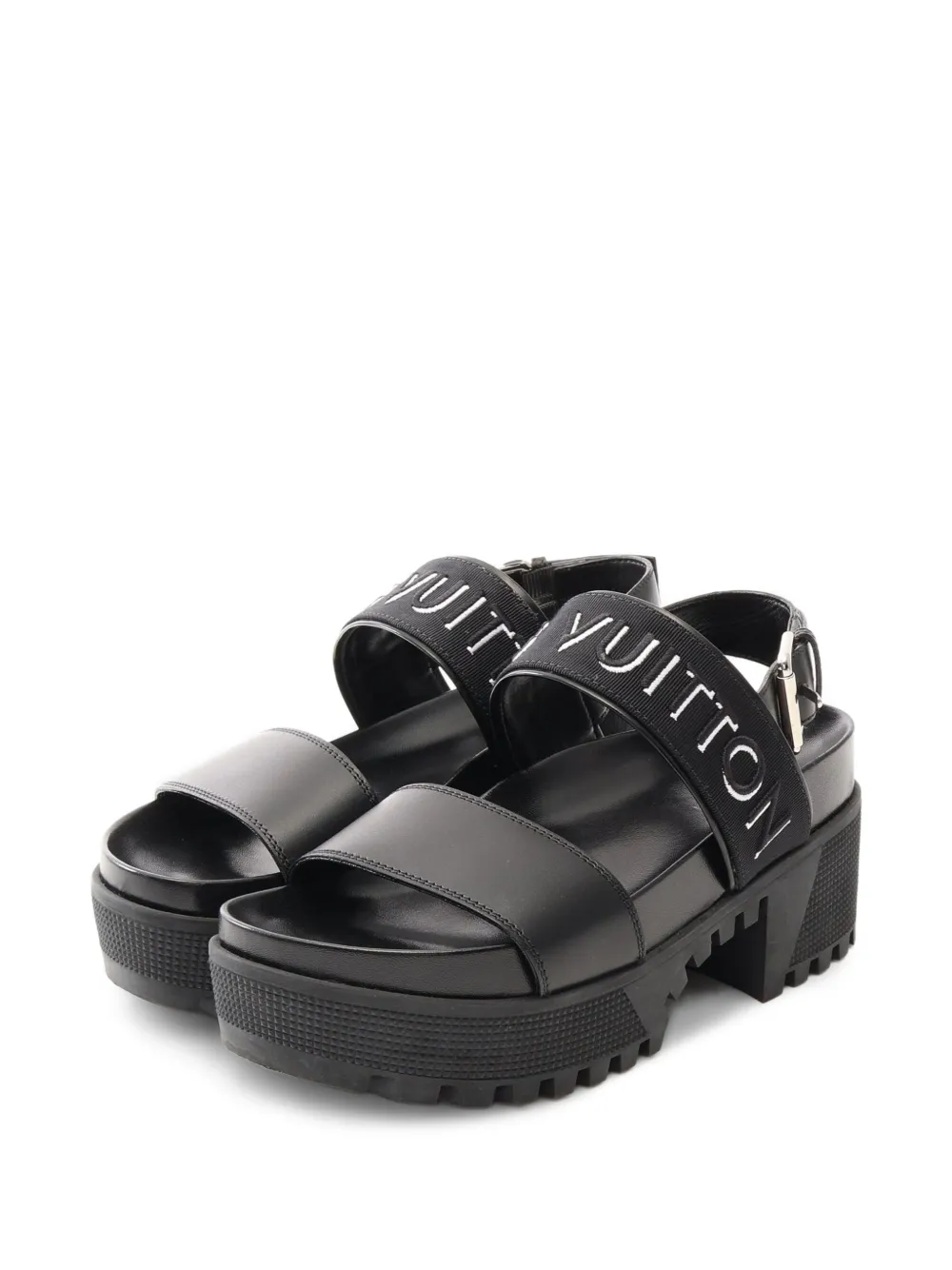 Louis Vuitton Pre-Owned 2018 Laurie Line heeled sandals - Schwarz