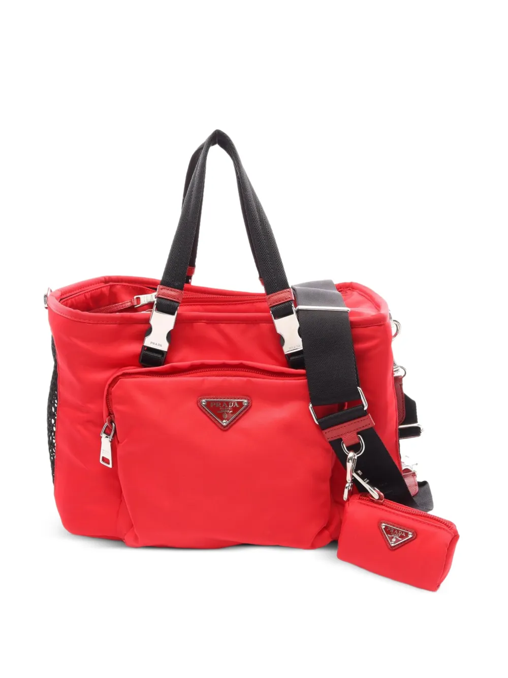 Prada Pre-Owned 2010s Re-Nylon pet bag - Rosso