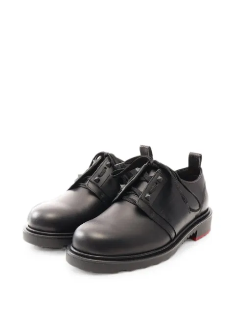 Valentino Garavani Pre-Owned 2020s ロックスタッズ レザーダービーシューズ