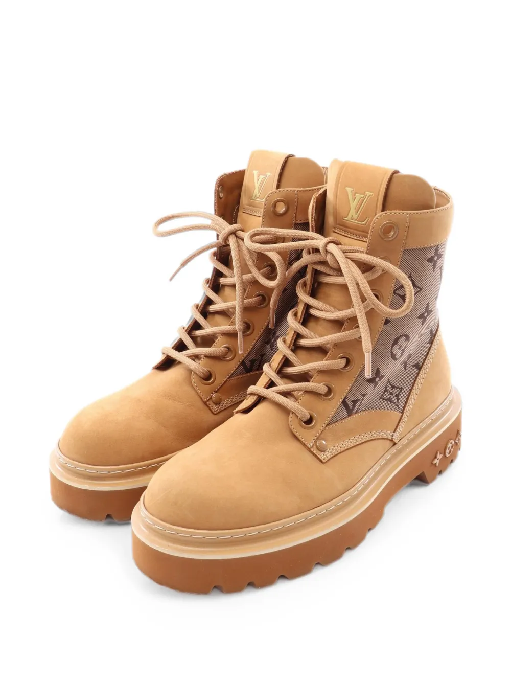 Louis Vuitton Pre-Owned 2023 Ranger Line Monogram ankle boots - Nude