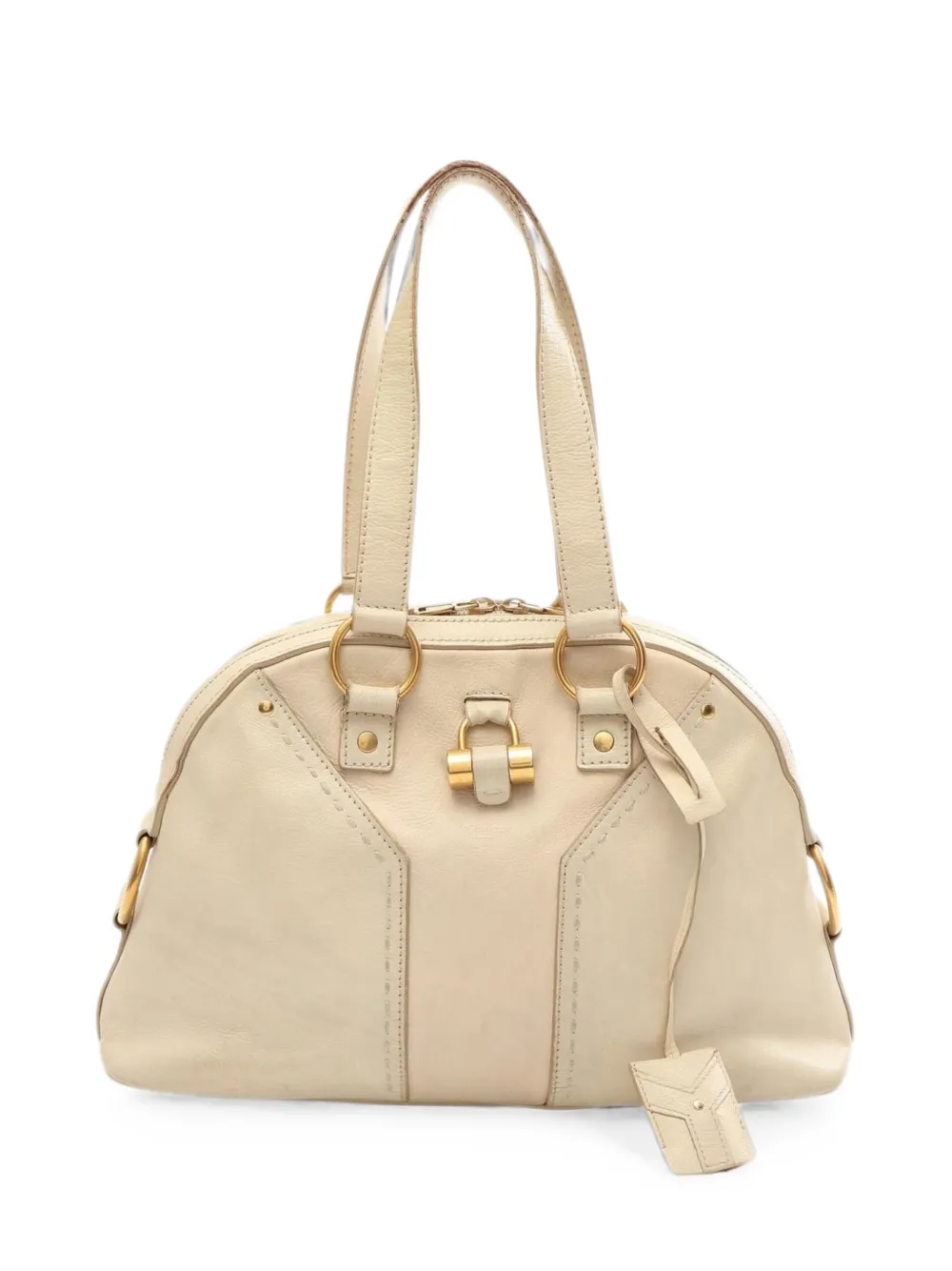 Saint Laurent Pre-Owned 2000s Muse handbag - Nude