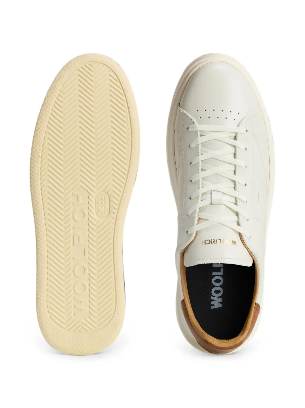 Woolrich Arrow leather sneakers Wit