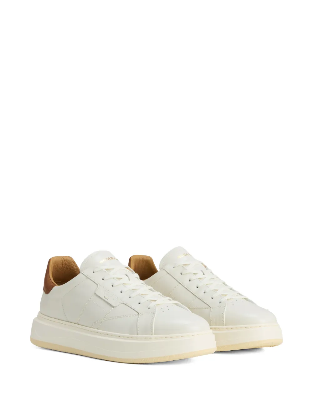 Woolrich Arrow leather sneakers Wit