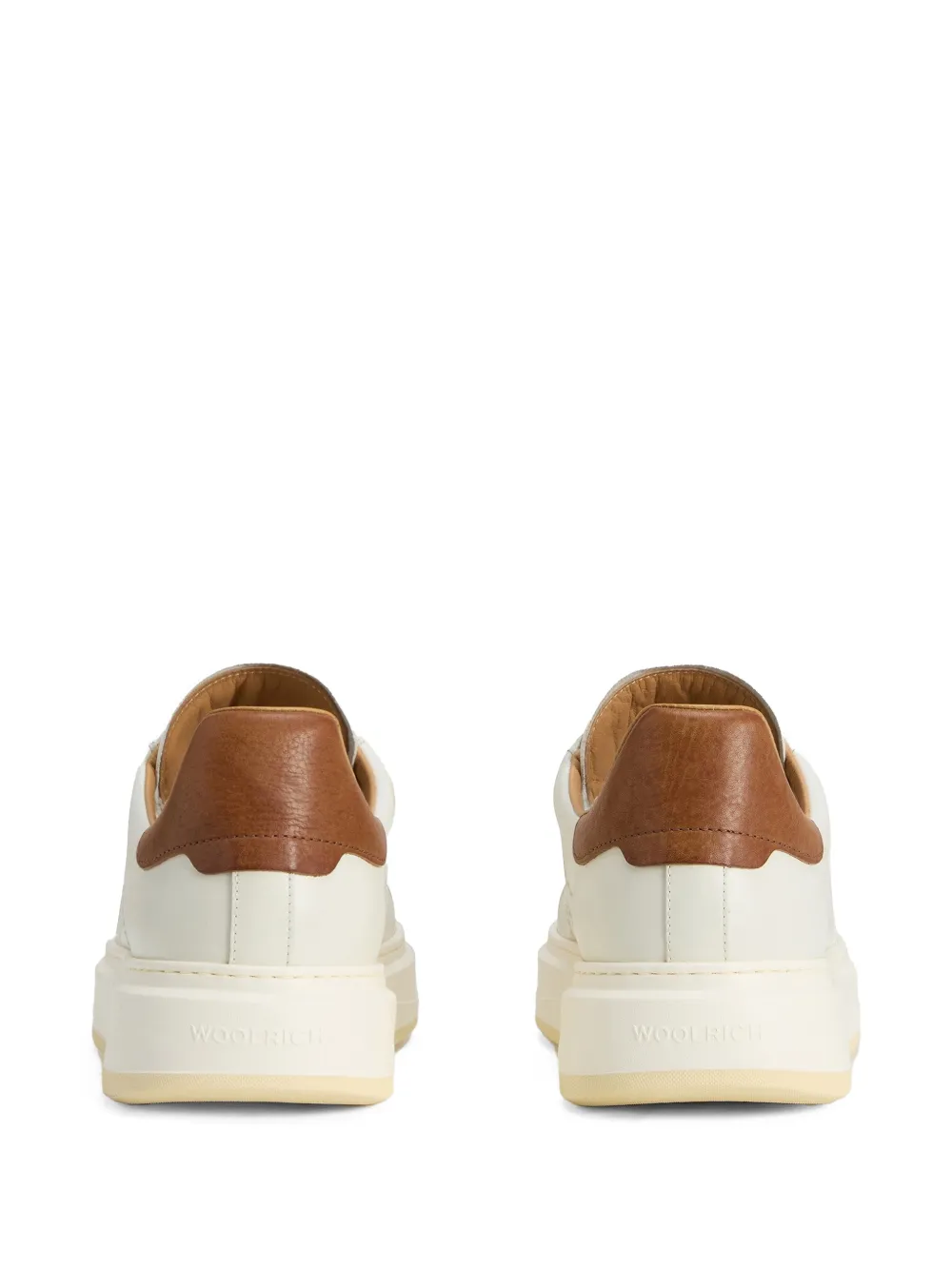 Woolrich Arrow leather sneakers Wit