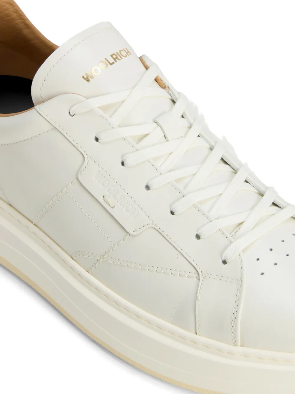 Woolrich Arrow leather sneakers Wit