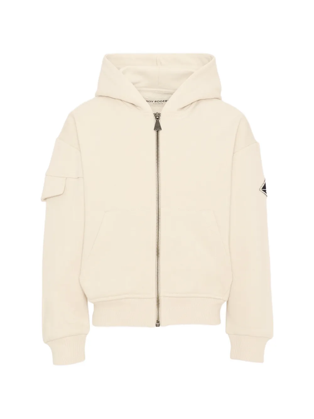 Roy Rogers Kids logo-print zip-up hoodie - Toni neutri