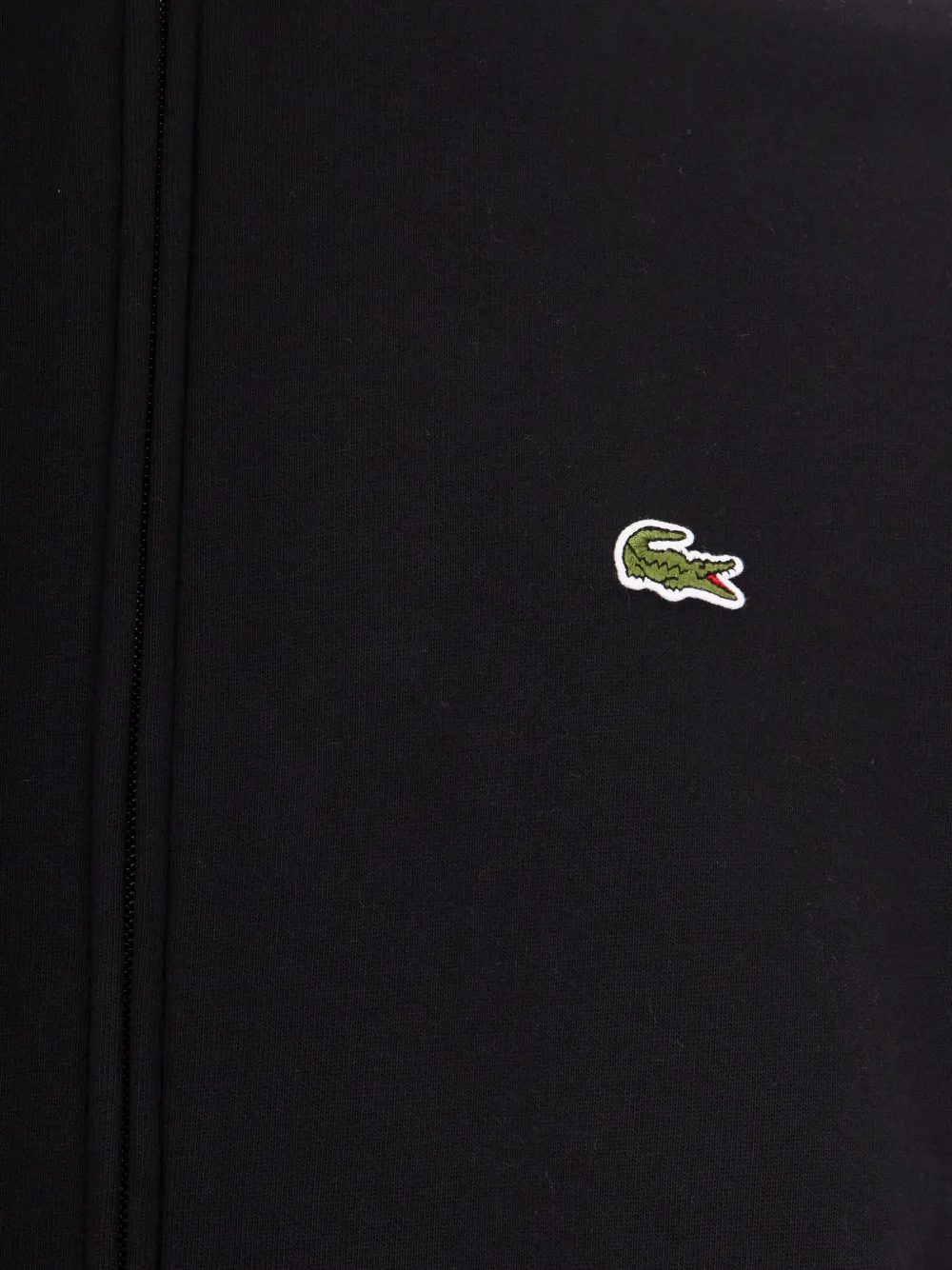 Lacoste Sweater met rits Zwart