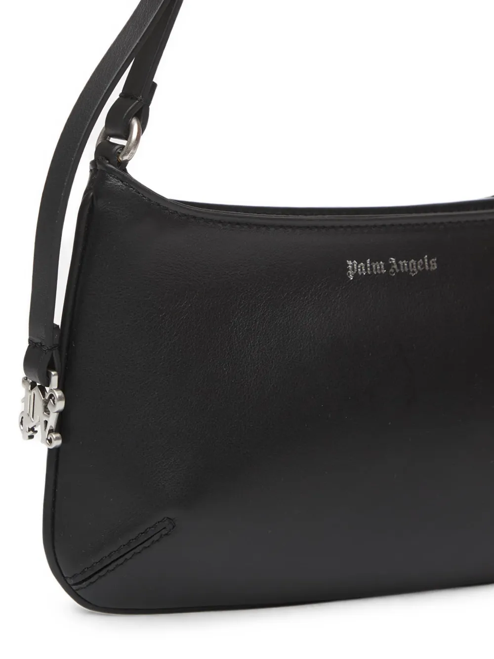 Palm Angels Classic Logo Giorgina leren schoudertas Zwart