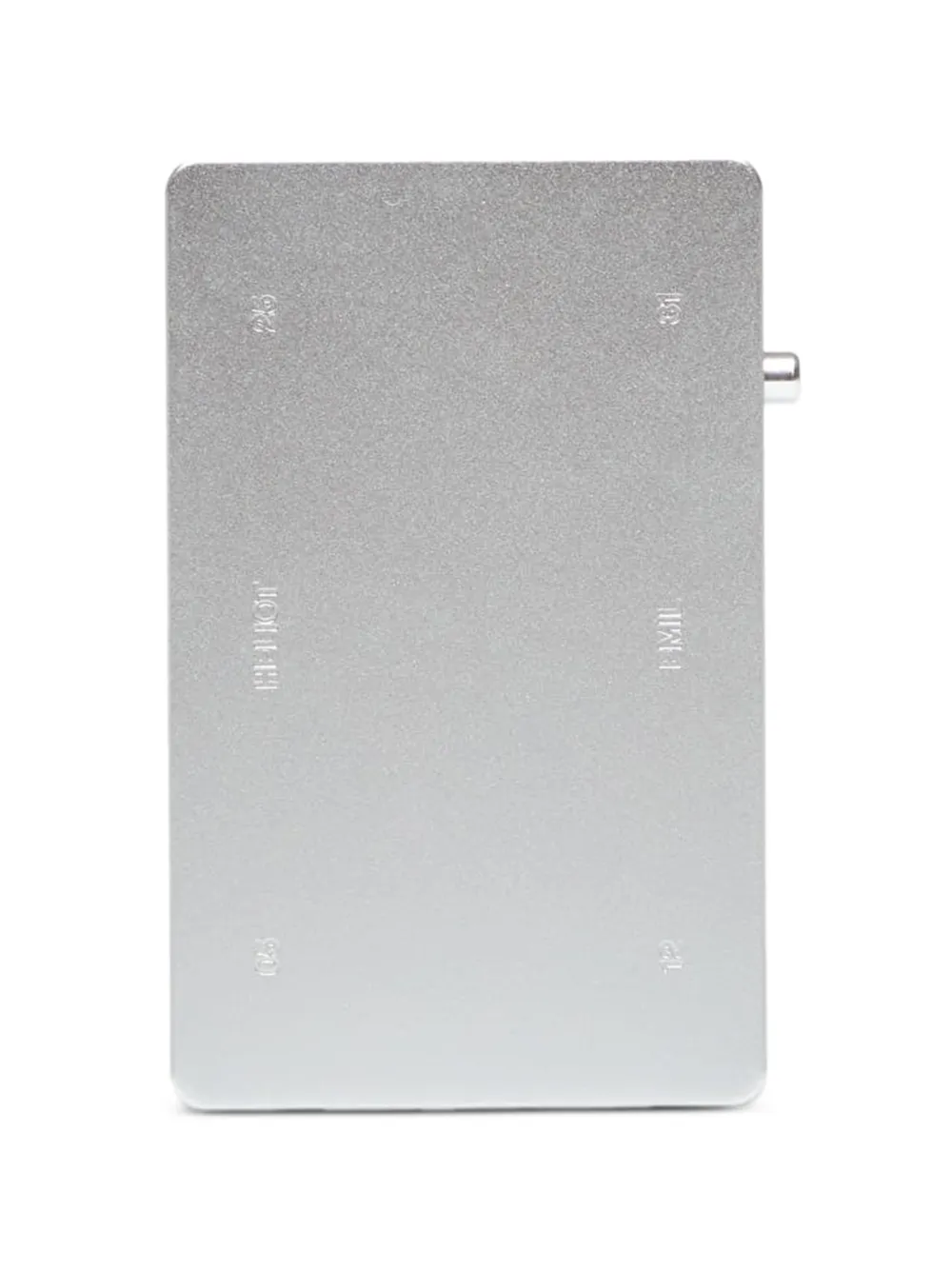 HELIOT EMIL aluminium card holder - Argento