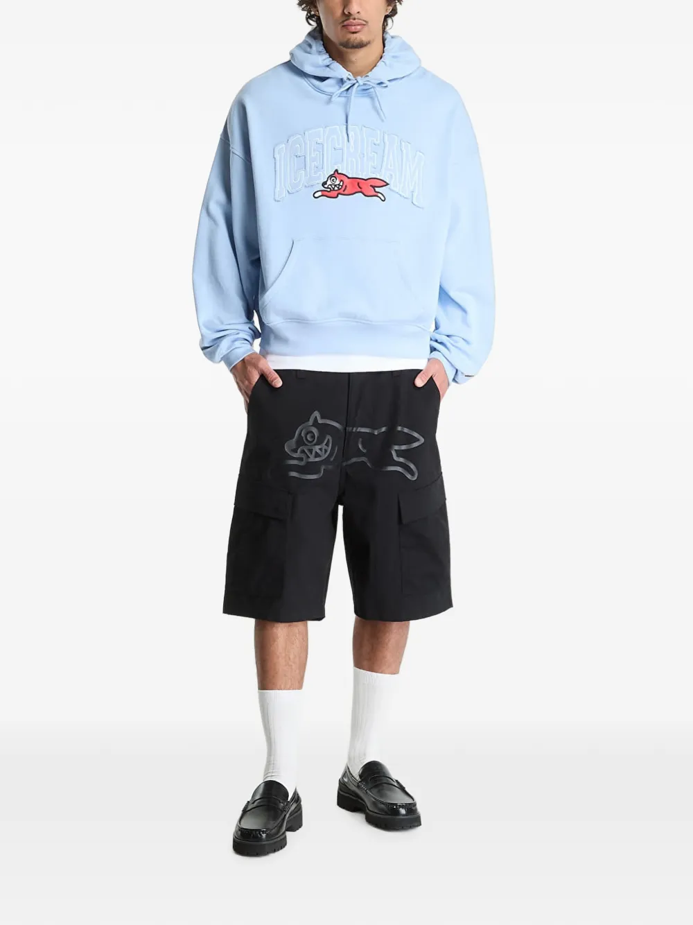 Billionaire Boys Club Ice Cream Running Dog cargo shorts Zwart
