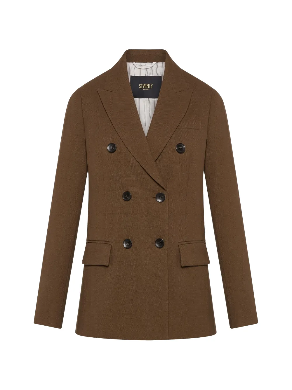 Seventy Blazer met dubbele rij knopen Bruin