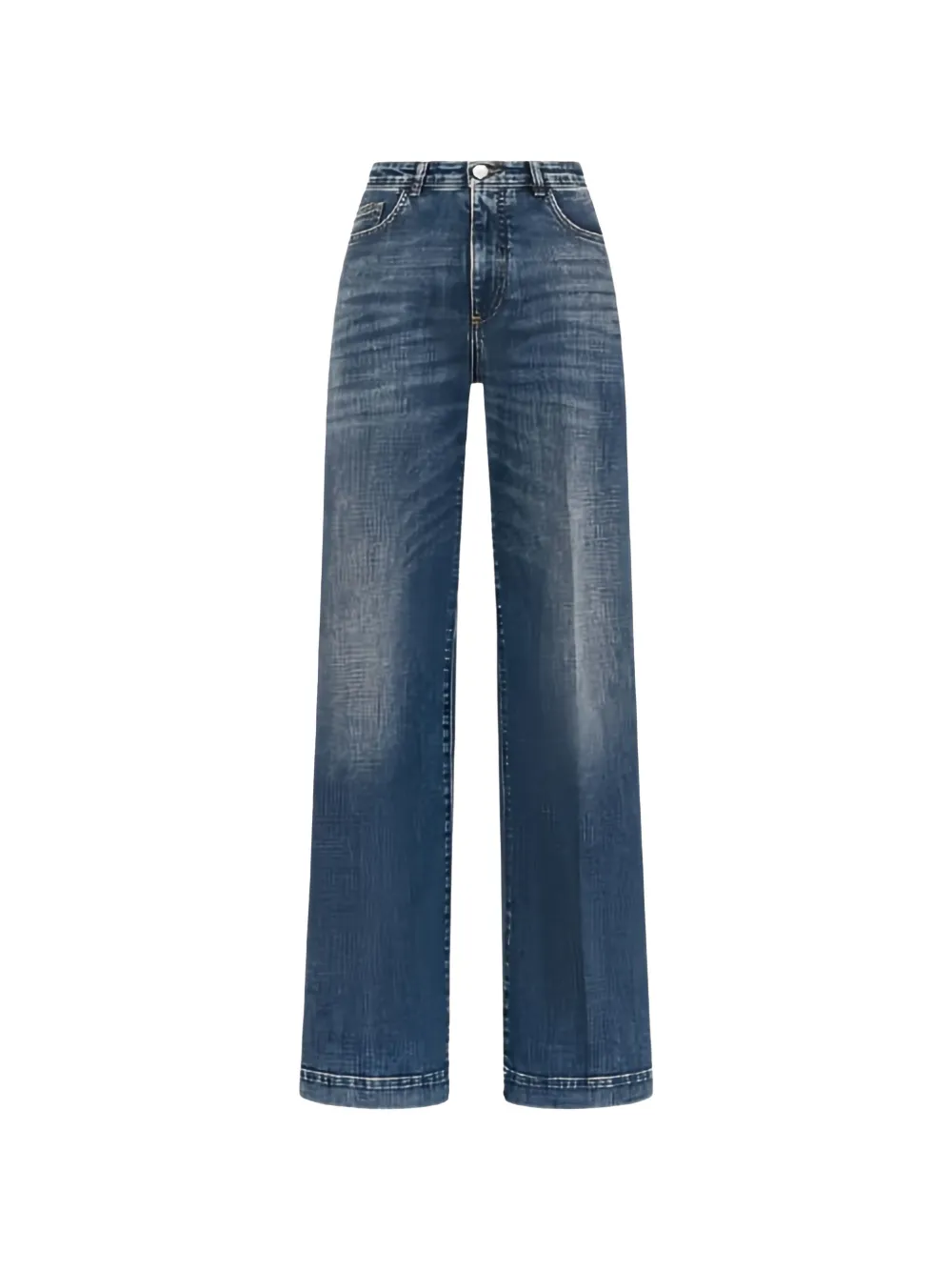 Seventy pressed-crease wide-leg jeans - Bleu Seventy pressed-crease wide-leg jeans - Bleu
