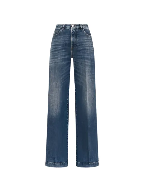 Seventy pressed-crease wide-leg jeans