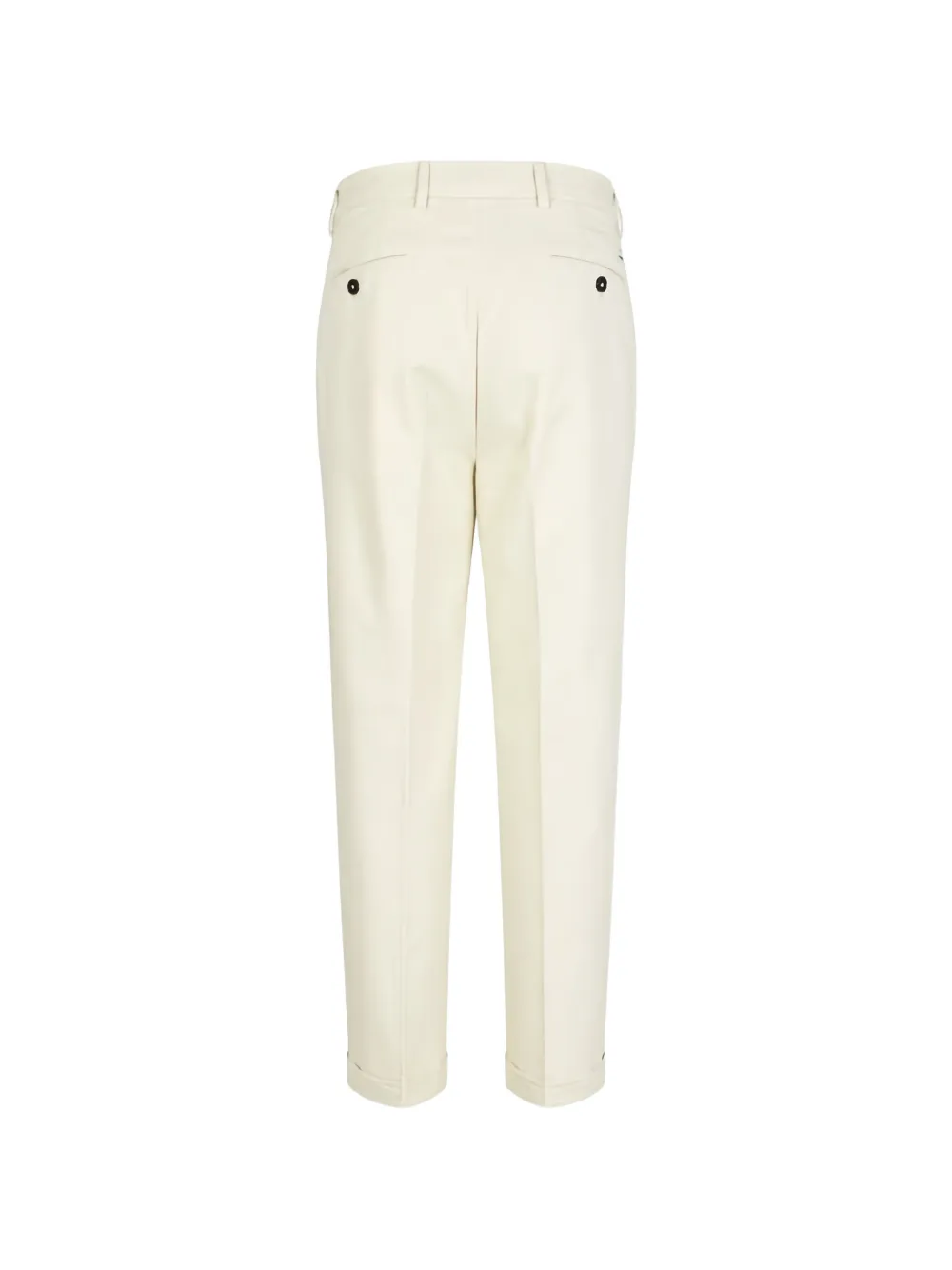 Manuel Ritz Broek met omgeslagen pijpen en logo-detail Beige