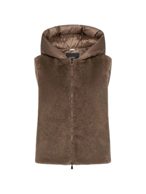 Seventy hooded faux-fur gilet