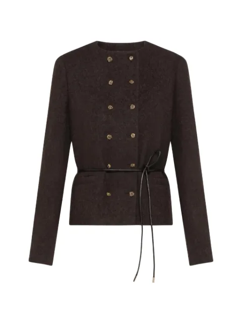 Seventy double-breasted belted jacket