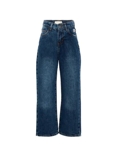 Roy Rogers Kids Jeans dritti con applicazione logo