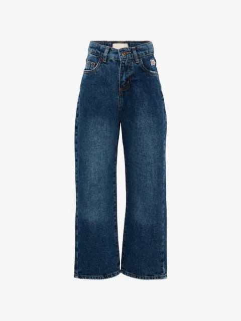 Roy Rogers Kids logo-patch straight-leg jeans