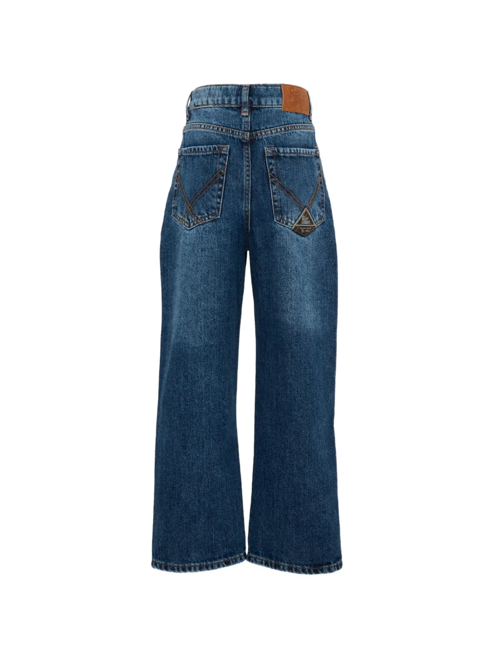 Roy Rogers Kids Jeans met logopatch Blauw