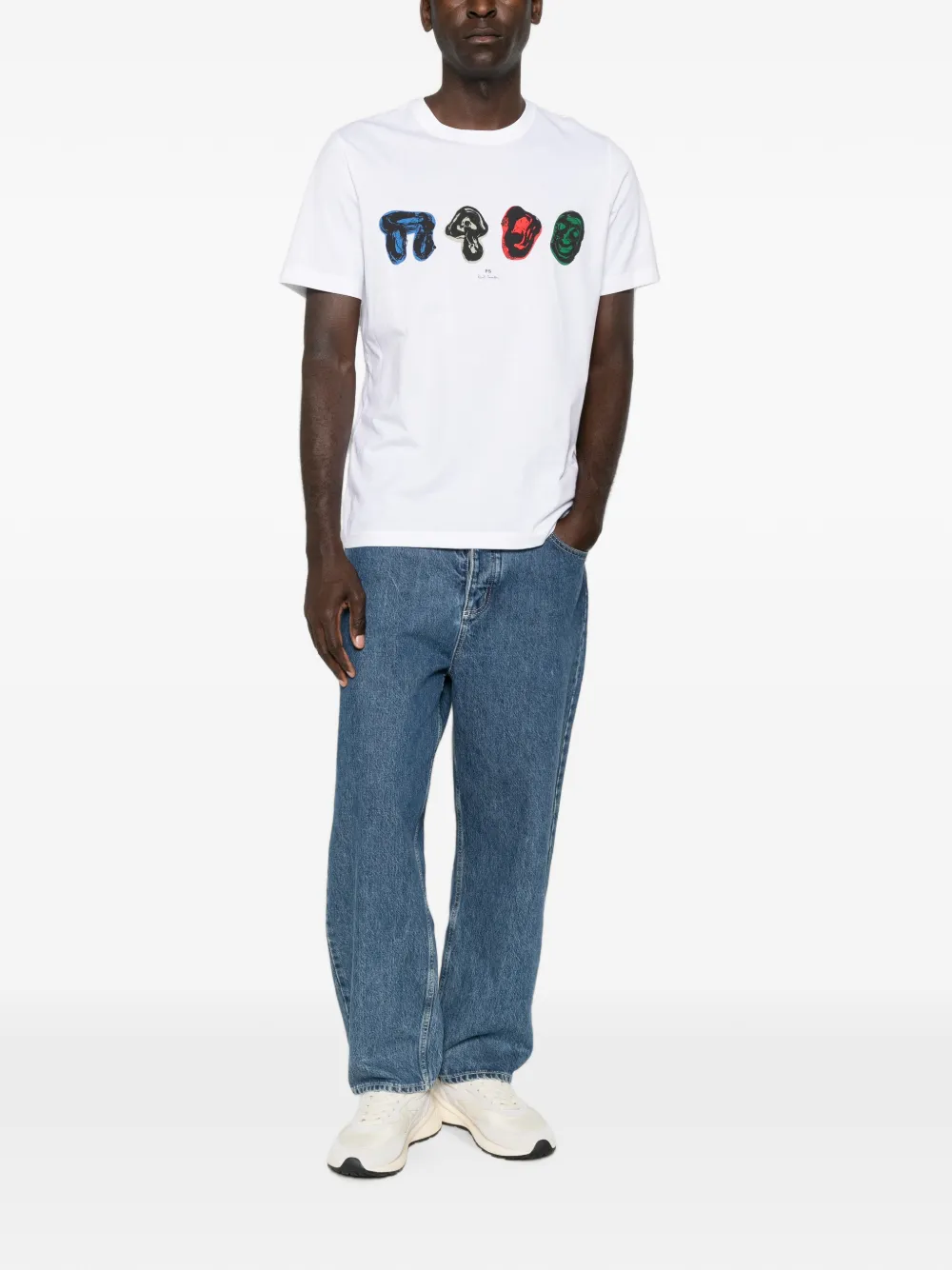 PS Paul Smith T-shirt met grafische print Wit