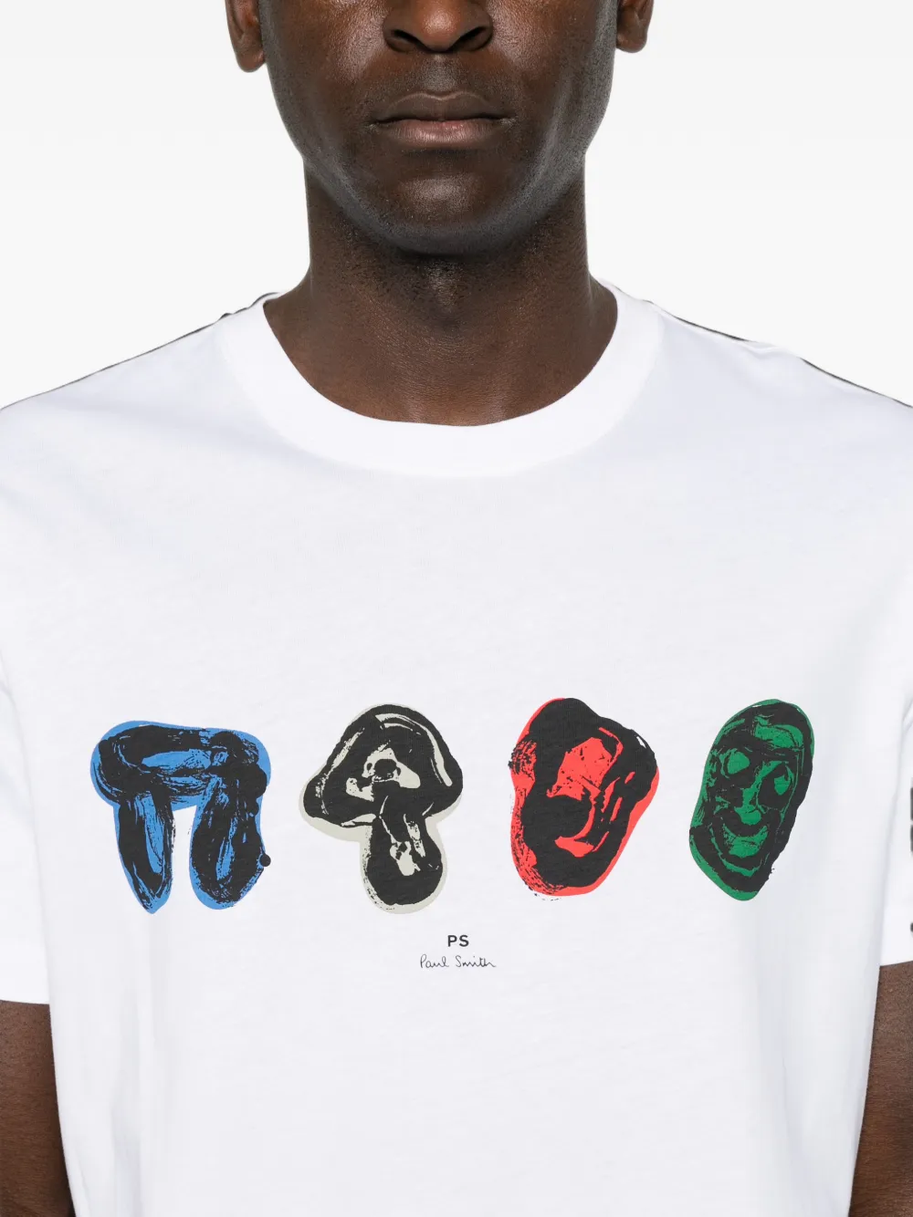 PS Paul Smith T-shirt met grafische print Wit