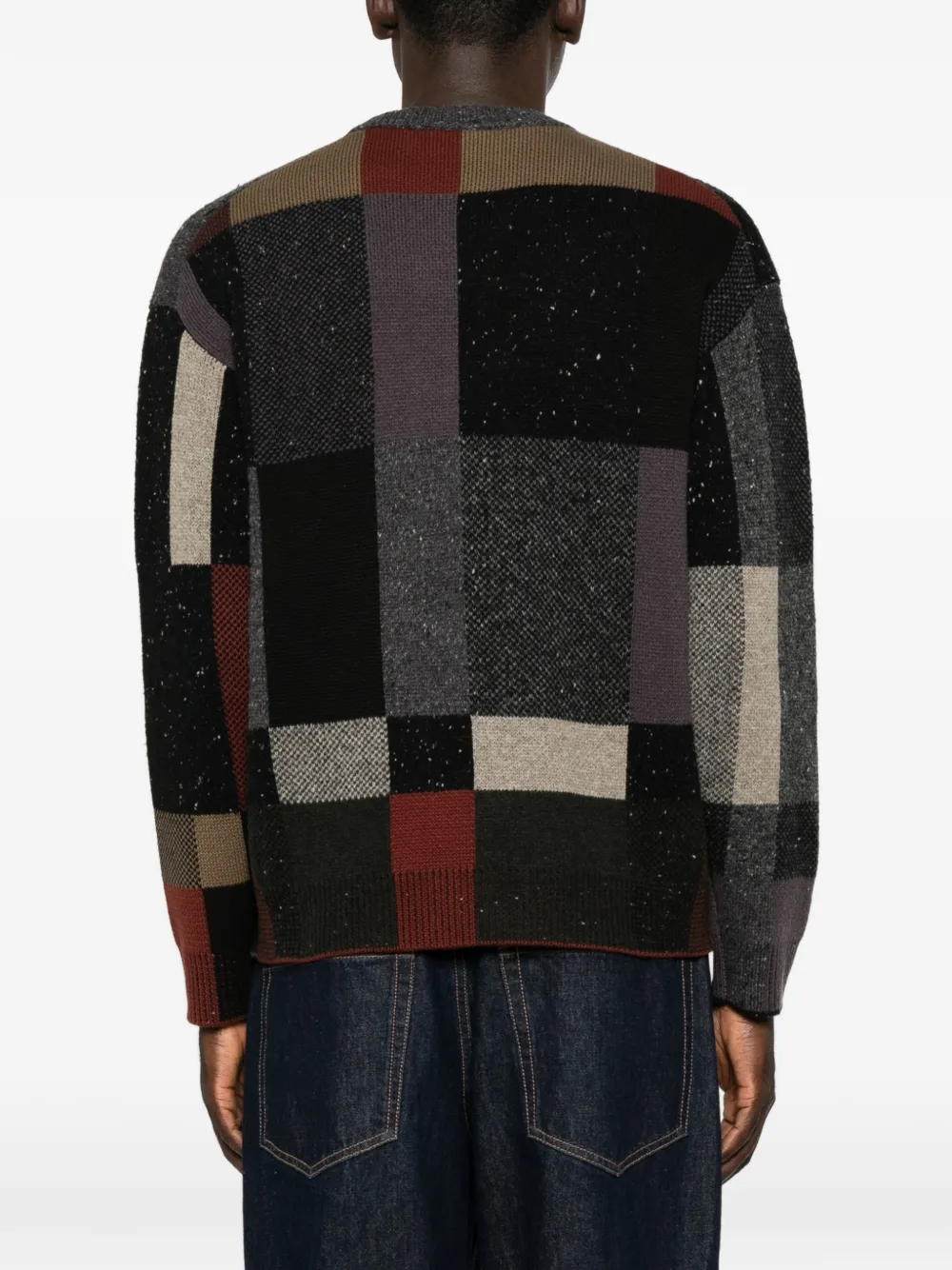 PS Paul Smith Trui met colourblocking en ronde hals Grijs