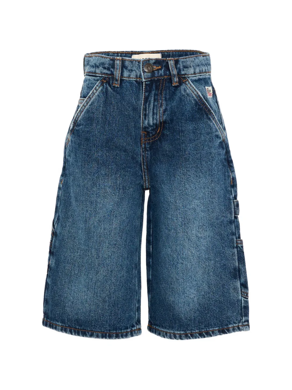 Roy Rogers Kids panelled carpenter shorts - Blu