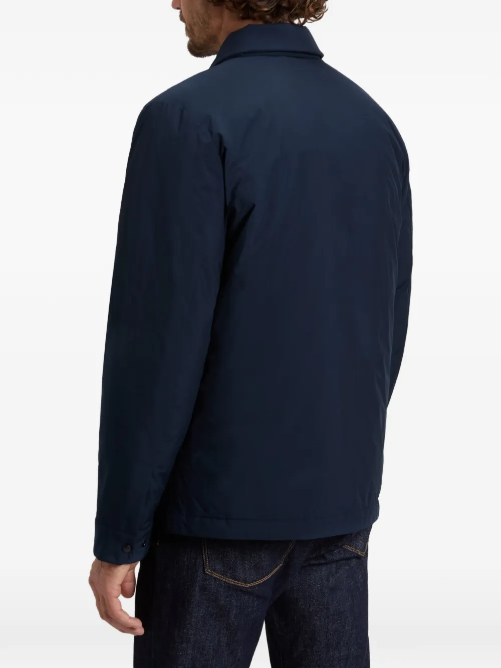 Woolrich Cloud shirtjack met rits Blauw