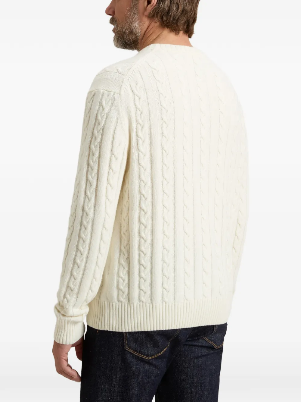 Woolrich Kabelgebreide trui Beige