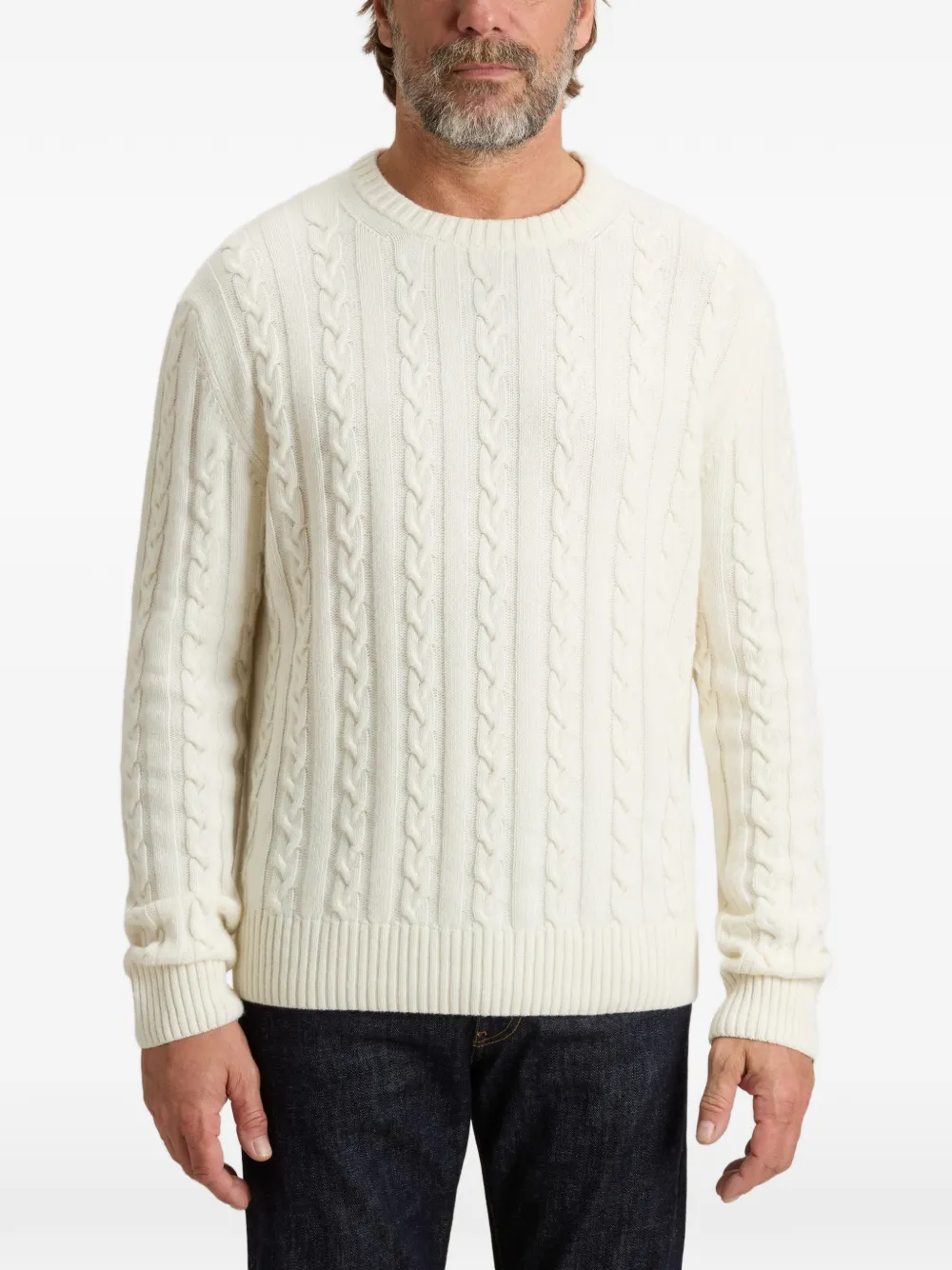 Woolrich Kabelgebreide trui Beige