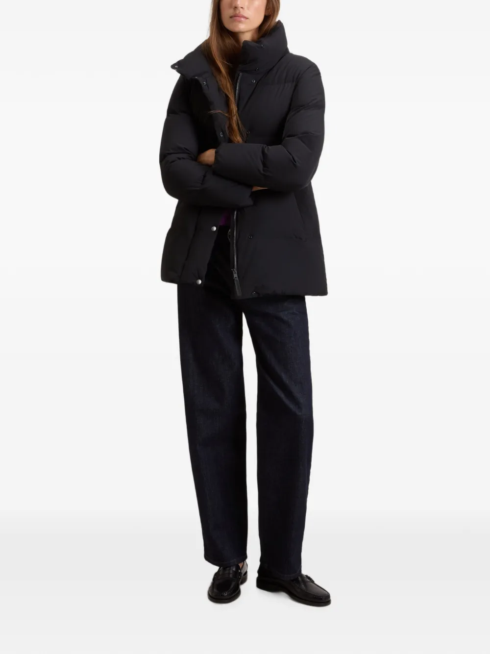 Woolrich Madison gewatteerde jas Zwart