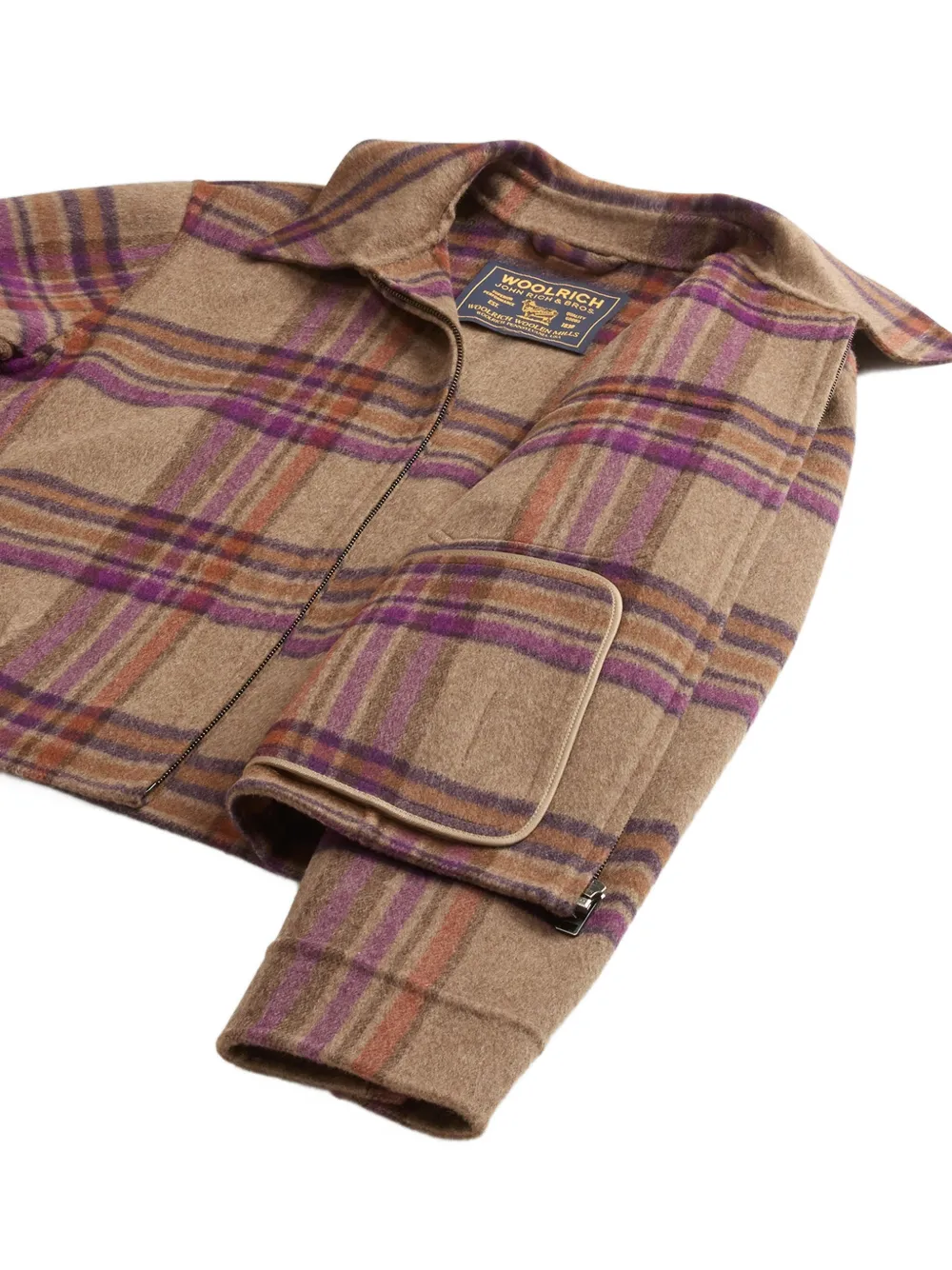 Woolrich Geruit dubbelzijdig jack Bruin