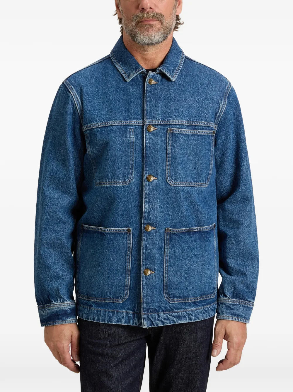 Woolrich Denim jack Blauw