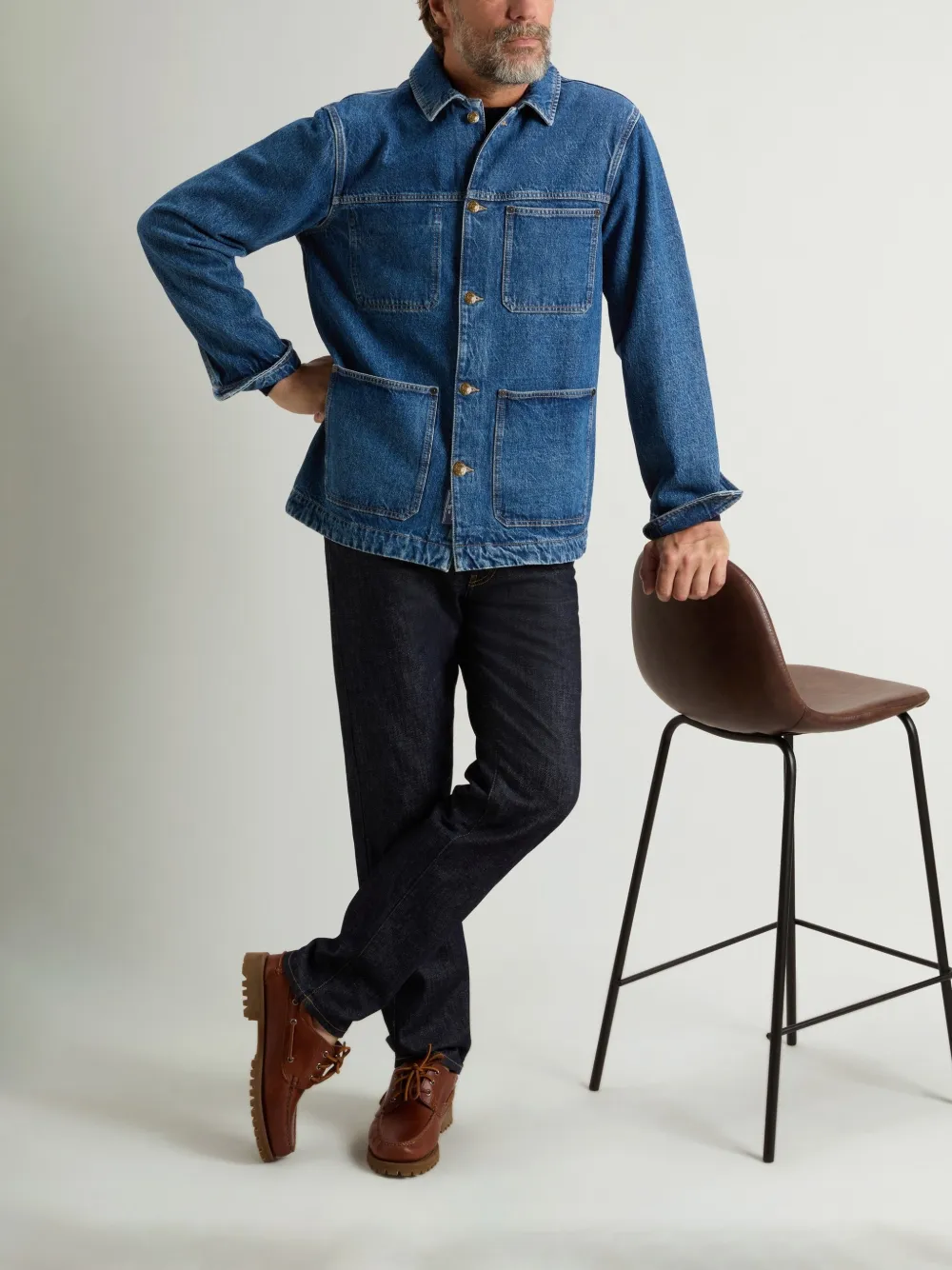 Woolrich Denim jack Blauw